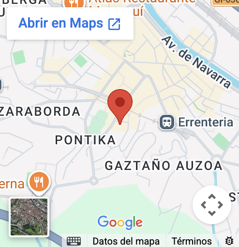 Enlace a googlemaps de fisioterapia errenteria